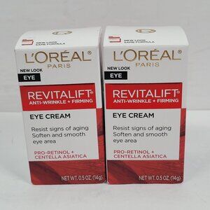 LOreal Paris Revitalift Anti-Wrinkle + Firming Eye Cream 0.5 Oz Set of 2 NIB